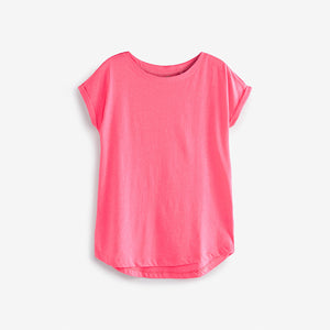 Pink Cap Sleeve T-Shirt