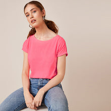 Load image into Gallery viewer, Pink Cap Sleeve T-Shirt
