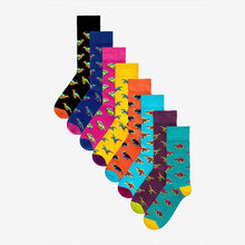 Load image into Gallery viewer, 8 Pack Pattern Socks
