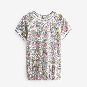 Floral Bubblehem Raglan T-Shirt