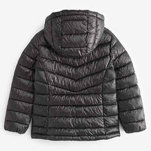 Load image into Gallery viewer, Black Shower Resistant Padded Coat (3-10yrs)
