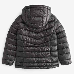 Black Shower Resistant Padded Coat (3-10yrs)