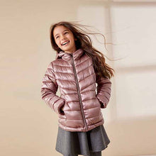 Load image into Gallery viewer, Pink Shower Resistant Padded Coat (3-12yrs)
