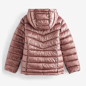 Pink Shower Resistant Padded Coat (3-12yrs)