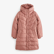Load image into Gallery viewer, Pink Shower Resistant Padded Hooded Coat
