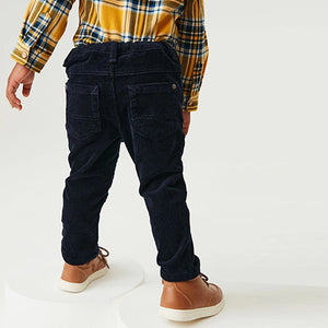 Navy Blue Cord Trousers (3mths-5yrs)