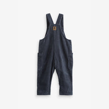 Load image into Gallery viewer, Indigo Blue Jumbo Cord Lined Dungarees (3mths-5yrs)
