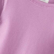 Load image into Gallery viewer, Lilac Purple  Long Sleeve Ribbed Top (3-12yrs)
