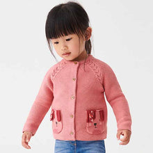 Load image into Gallery viewer, Pink Character Cardigan (3mths-5yrs)
