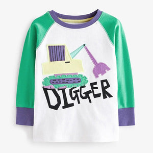 Fluro Digger 3 Pack Snuggle Pyjamas (12mths-6yrs)