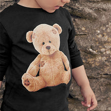 Load image into Gallery viewer, Black Bear Cool Long Sleeve Character T-Shirt (3mths-5yrs)
