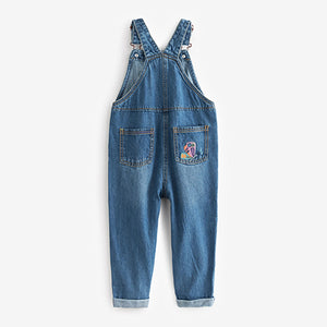 Denim Butterfly Dungarees (3mths-6yrs)
