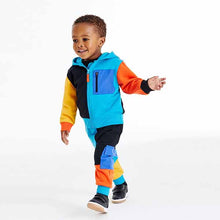 Load image into Gallery viewer, Multi Colourblock Zip Through And Jogger Set (3mths-5yrs)
