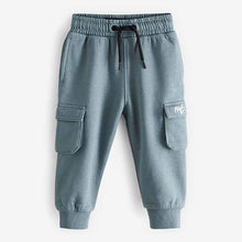 Load image into Gallery viewer, Teal Blue Jersey Utility Joggers (3mths-5yrs)

