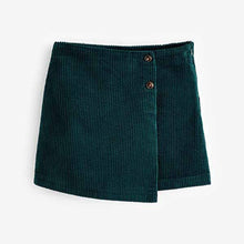 Load image into Gallery viewer, Teal Blue Asymmetric Cord Skirt (3-12yrs)
