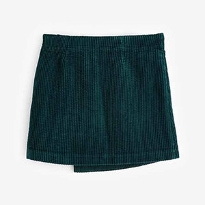 Teal Blue Asymmetric Cord Skirt (3-12yrs)