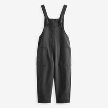 Load image into Gallery viewer, Washed Black Relaxed Dungarees (3-12yrs)
