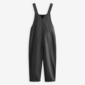 Washed Black Relaxed Dungarees (3-12yrs)