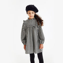Load image into Gallery viewer, Black /White Gingham Check Dress (3-12yrs)
