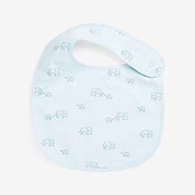 Load image into Gallery viewer, Blue Elephant 3 Pack Baby Bibs
