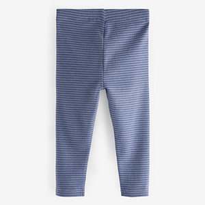 Blue Stripe Soft Touch Leggings (3mths-5yrs)