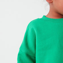 Load image into Gallery viewer, Bright Green Sweatshirt Soft Touch Jersey (3mths-5yrs)
