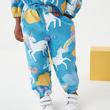 Load image into Gallery viewer, Blue Unicorn Jogger Soft Touch Jersey (3mths-6yrs)
