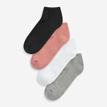 Load image into Gallery viewer, 4 Pack Multi Cushion Sole Trainer Socks

