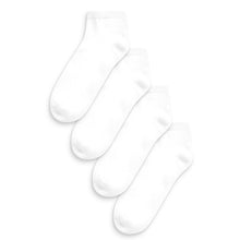 Load image into Gallery viewer, White Cushion Sole Trainer Socks 4 Pack (Women)
