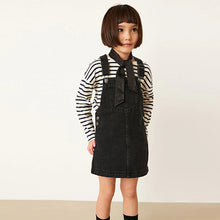 Load image into Gallery viewer, Black Denim Pinafore (3-12yrs)
