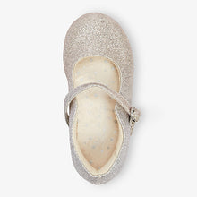 Load image into Gallery viewer, Silver Ombre Glitter Mary Jane Occasion Shoes (Younger Girls)
