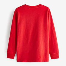 Load image into Gallery viewer, Red Long Sleeve Cosy T-Shirt (3-12yrs)
