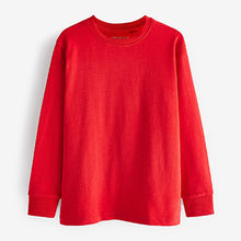 Load image into Gallery viewer, Red Long Sleeve Cosy T-Shirt (3-12yrs)
