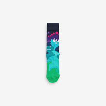 Load image into Gallery viewer, 4 Pack Bright Dinosaur 4 Pack Pattern Socks

