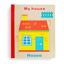 Load image into Gallery viewer, Wooden Puzzle Book My House
