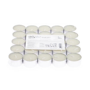 Pack 25 tea candles