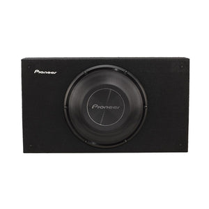 10" – 1200 W Max Power/ 300 W RMS, Single 2W Voice Coil, Rubber Surround - Shallow-mount Pre-loaded Enclosure Subwoofer