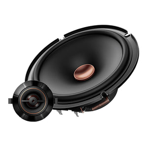 6.5" - 2-way, 270w Max Power, 26mm Polyester Dome, Aramid Fiber IMPP Cone, Swivel Tweeter - Component Speakers (pair)