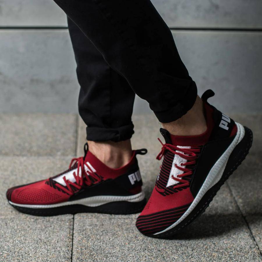 TSUGI Jun Red Dahlia-BLK SHOES - Allsport