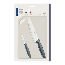 Load image into Gallery viewer, TRAMONTINA Meat and Vegetables Kit SS Blades &amp; Cutting Board
