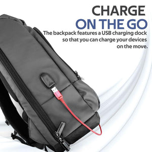 TrekPack 17.3" Laptop Backpack with Anti-Theft Handy Pocket - Allsport