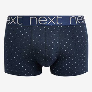 4 Pack Signature Navy Blue Geometric Modal Hipster Boxers