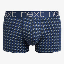 Load image into Gallery viewer, 4 Pack Signature Navy Blue Geometric Modal Hipster Boxers

