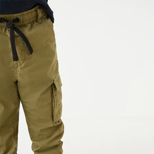 Olive Green Lined Cargo Trousers (3mths-5yrs)