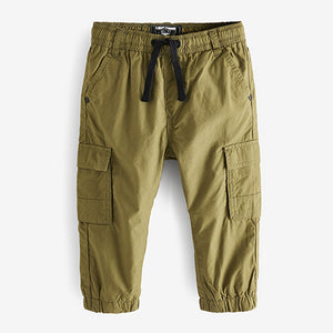 Olive Green Lined Cargo Trousers (3mths-5yrs)