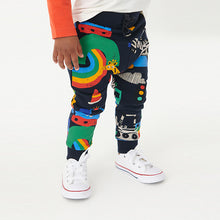 Load image into Gallery viewer, Red/ Navy Rainbow Long Sleeve Appliqué T-Shirt And Joggers Set (3mths-5yrs)
