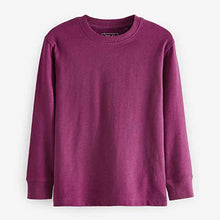 Load image into Gallery viewer, Plum Purple Long Sleeve Cosy T-Shirt (3-12yrs)
