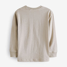 Load image into Gallery viewer, Cement Natural Long Sleeve Cosy T-Shirt (3-12yrs)
