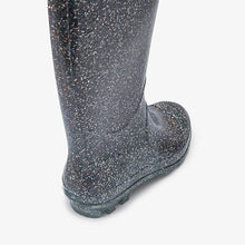 Load image into Gallery viewer, Silver Glitter Wellies (Older Girls)
