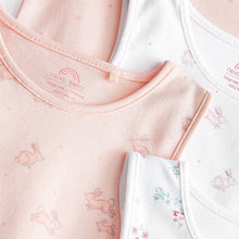 Load image into Gallery viewer, Pink/White Vests 4 Pack (0mth-18mths)
